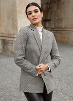 Blazer mit grafischem Dessin 