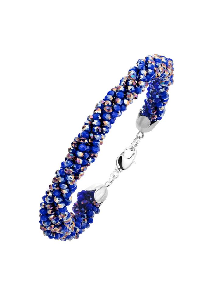 Schmuck-Set mit blauen Kristallen, 2-teilig 
