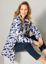 Funktionsjacke mit grafischem Druckdessin 