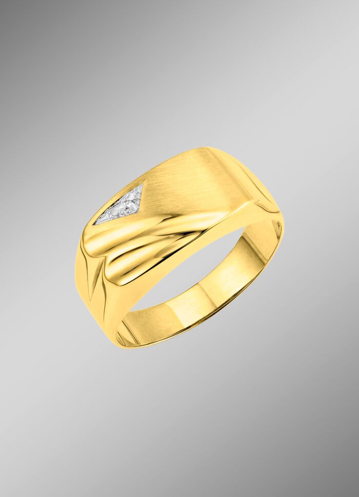 Herrenring mit Diamant 