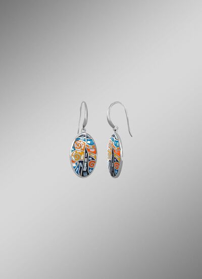 Ohrhaken mit Mosaik-Design 