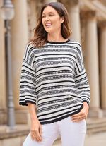 Pullover in Ringeldessin 