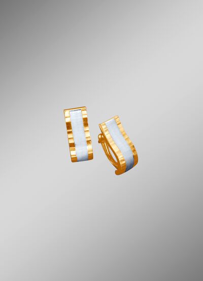 Klassische Klappcreolen in Bicolor 