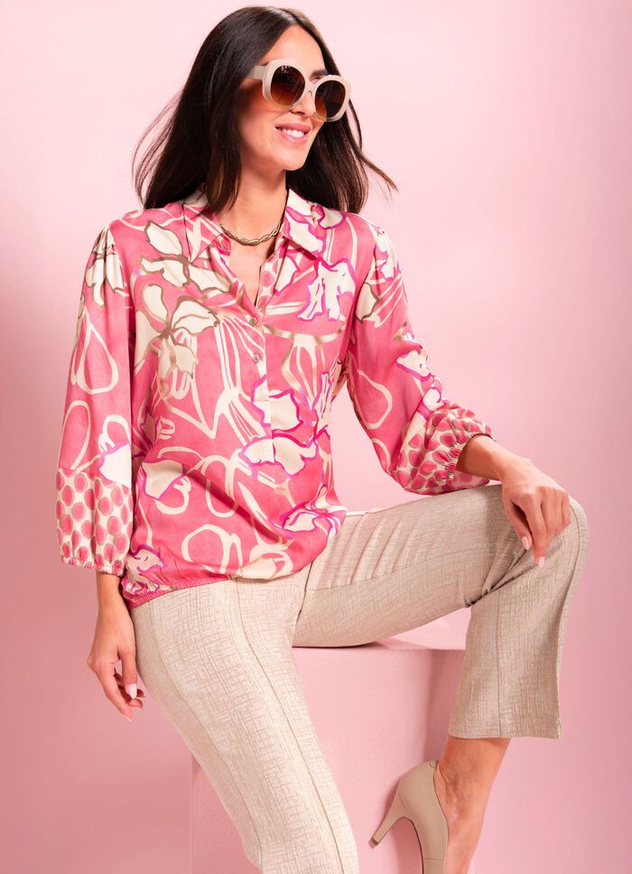 Bluse mit Knopfleiste 