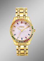 Pools Quartz-Damenuhr mit Metallbandgeh&auml;use 