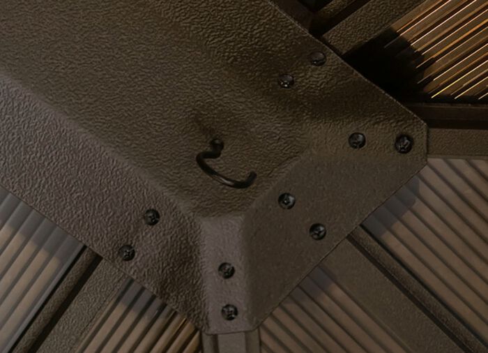 SOJAG Aluminium Pavillon Castel in edlem Bronzeton 