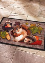 Fu&szlig;matte mit rutschhemmender R&uuml;ckseite 