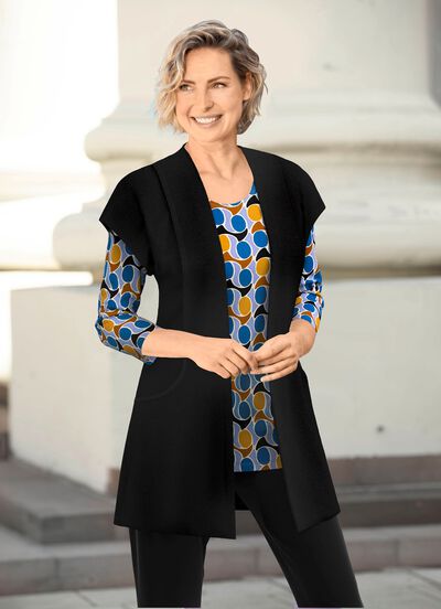 Weste in verschlussloser Form 