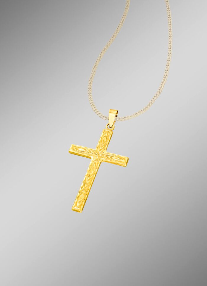 Diamantierter Kreuz-Anh&auml;nger 