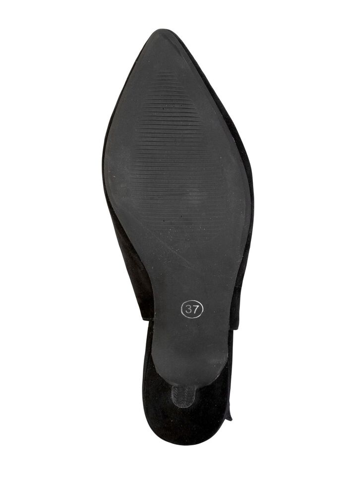 Andrea Conti Sling-Pumps aus weichem Samt-Chevreauleder 