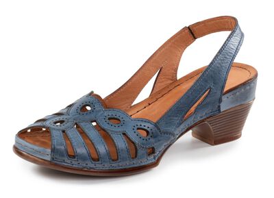 Gemini, klassische Damen-Sandaletten, Weite G, aus Leder 