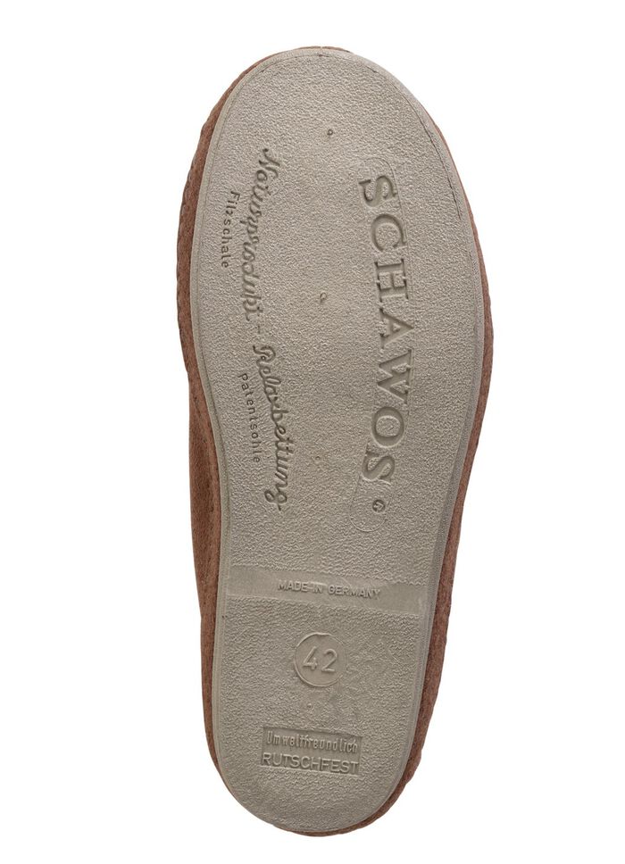 Stiefelette aus Veloursmaterial mit Klettverschluss 