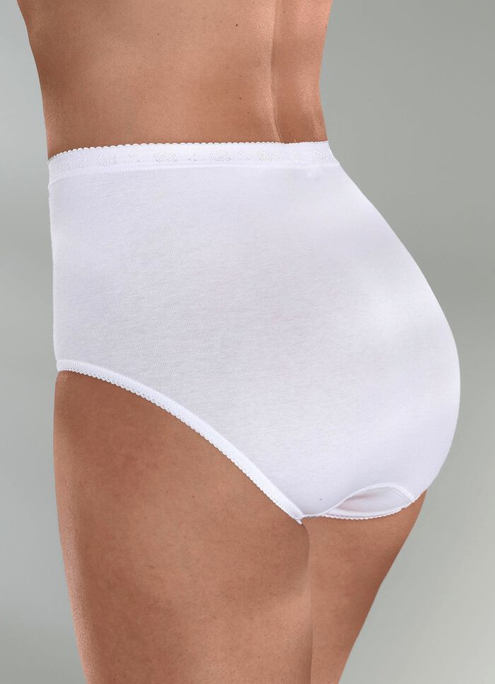 Dreierpack Slips mit elastischen Abschl&uuml;ssen 