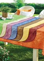 Klassisch marmorierte Wachstuch-Tischdecke 