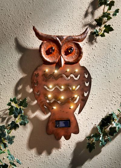 Solarwanddekoration Eule 
