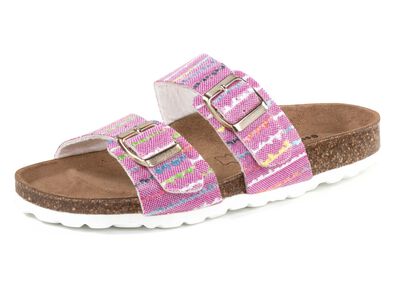 ELENA EDEN Pantolette aus interessant dessiniertem Synthetik 