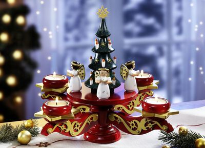 Adventsleuchter aus Holz 