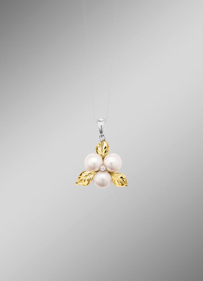 Bl&uuml;hende Sch&ouml;nheit: Anh&auml;nger mit Muschelkernperlen 