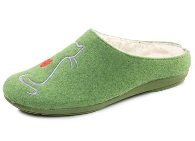 Warme Damen-Hausschuhe, mit Wolle 