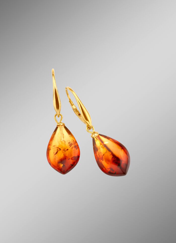 Ohrringe mit echt Bernstein 