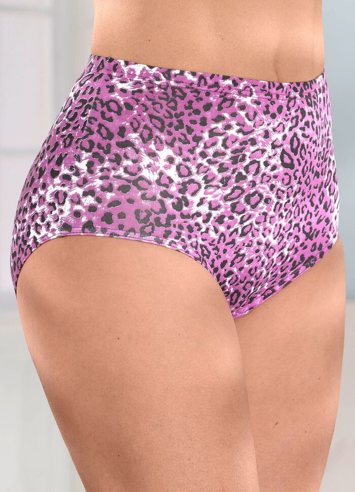 Viererpack Slips mit Raubtierdessin 