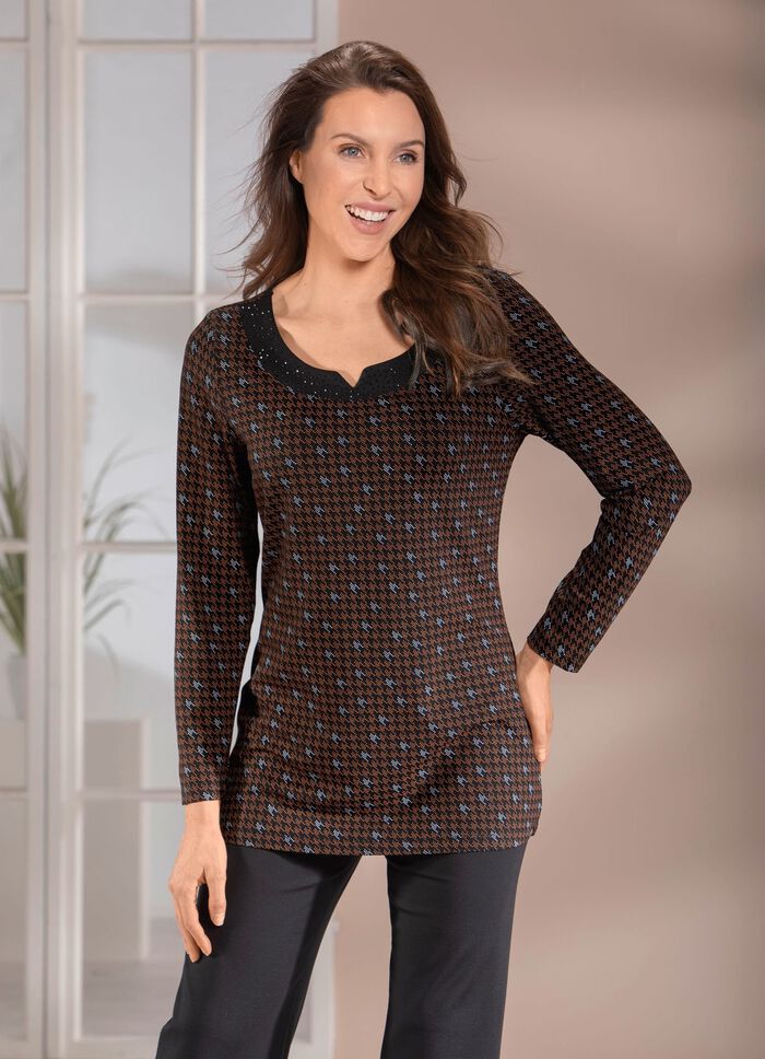 Shirt mit raffiniertem Halsausschnitt 