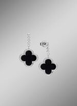 Schicke Kleeblatt-Ohrstecker aus Silber 