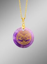 Lebensbaum-Anh&auml;nger mit Amethyst  