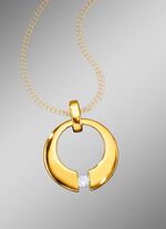 Massiver Anh&auml;nger mit Brillant 