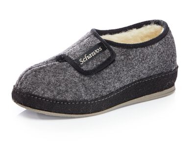 Atmungsaktive Damen-Hausschuhe, mit Klettverschluss 