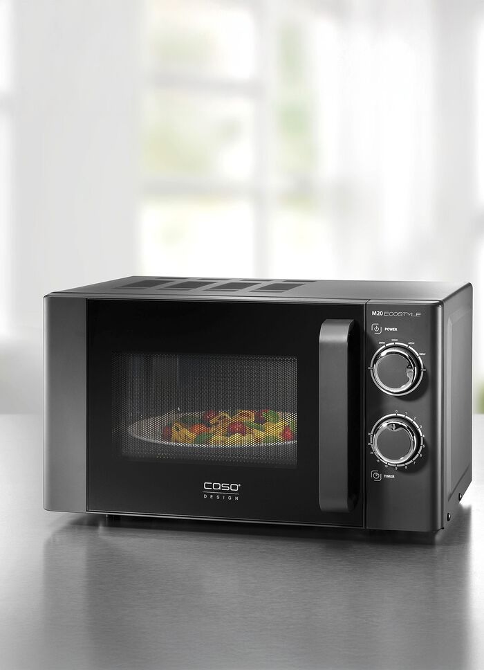 Einfach zu bedienende CASO Mikrowelle 