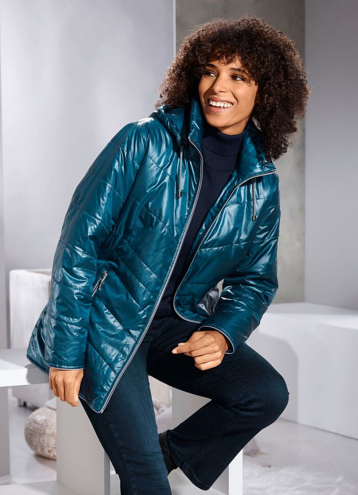 Jacke mit Rei&szlig;verschlusstaschen 