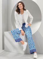 Blusenblazer mit Schulterpolstern 