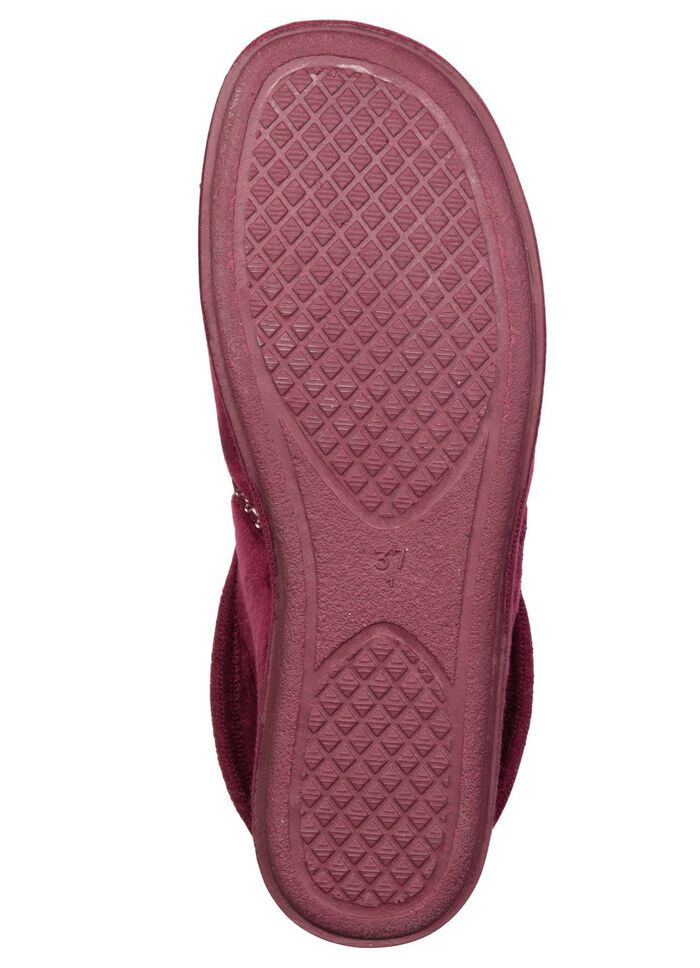 Laurina, warme Damen-Hausschuhe, mit Gummizug 