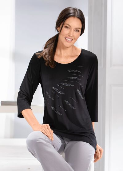 Herrliches Shirt mit Zierpl&auml;ttchen 