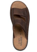 GINO GALANTE, klassische Herren-Pantoletten, mit Klettverschluss 