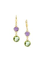 Zeitlose Eleganz: Ohrringe mit bunten Quarzen 