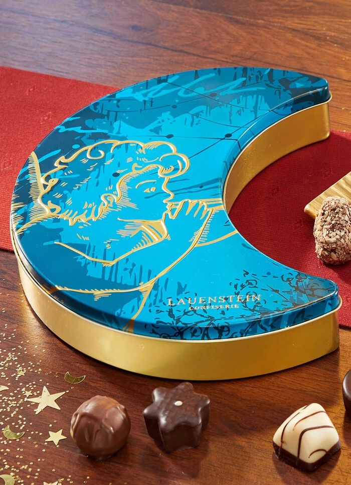 Pr&auml;sentdose Mond mit ausgesuchten Spezialit&auml;ten 