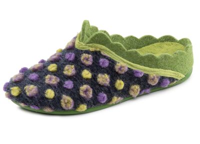 Laurina, klassische Damen-Hausschuhe, mit herausnehmbarem Fu&szlig;bett 