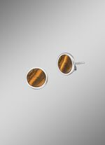 Powerful Stone Ohrstecker mit Tigerauge 