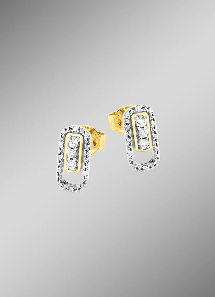 Schicke Ohrstecker mit Brillanten 