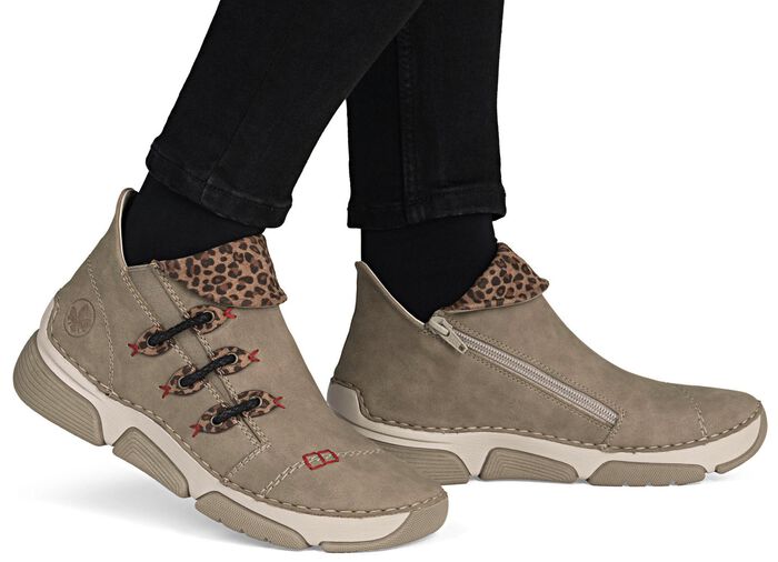 Rieker, trendige Damen-Boots, Winterschuhe, mit Rei&szlig;verschluss 