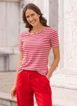 Shirt in geringelter Optik in 2 Farben 