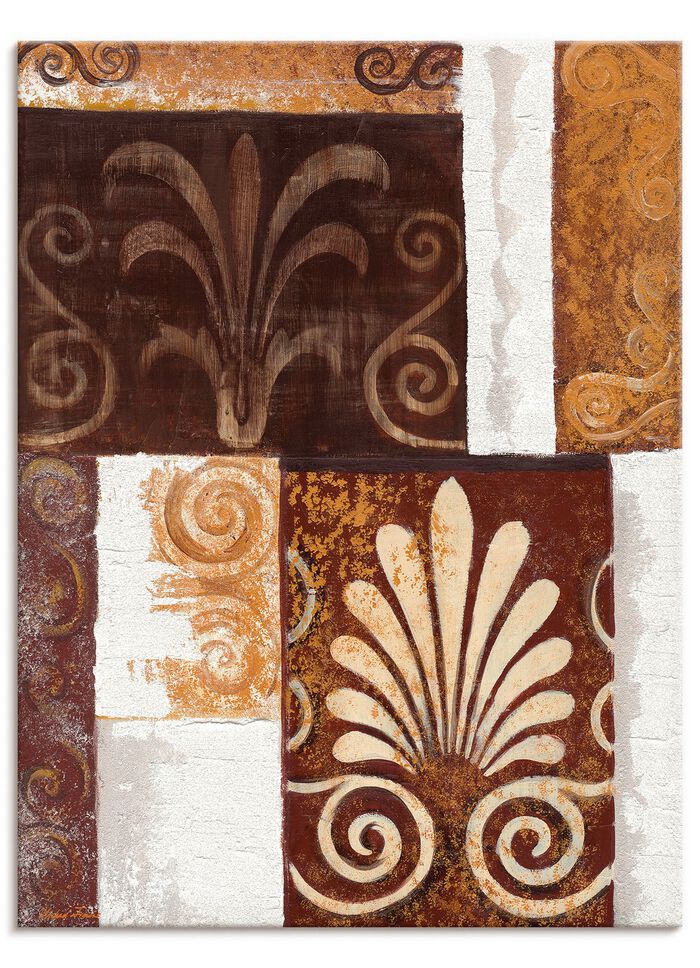 Hochwertiges Leinwandbild mit dem Titel &bdquo;Ornamente II&ldquo; 