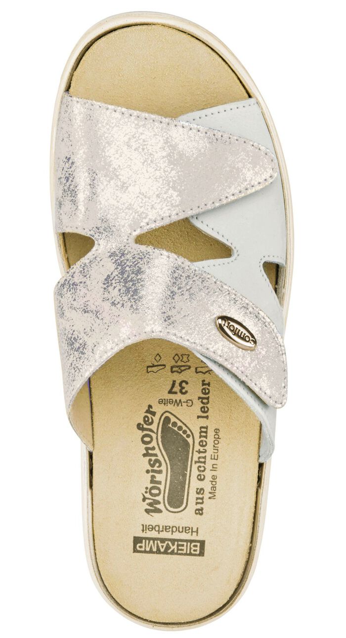 ELENA EDEN Pantolette mit W&ouml;rishofer Kork-Lederfu&szlig;bett 