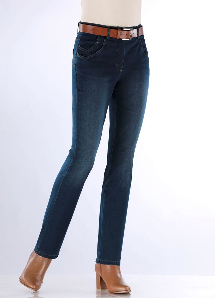 Jeans mit raffinierter Taschenl&ouml;sung 