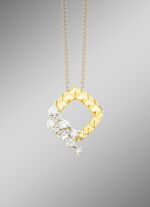 Diamantierter Anh&auml;nger mit 9 Brillanten 