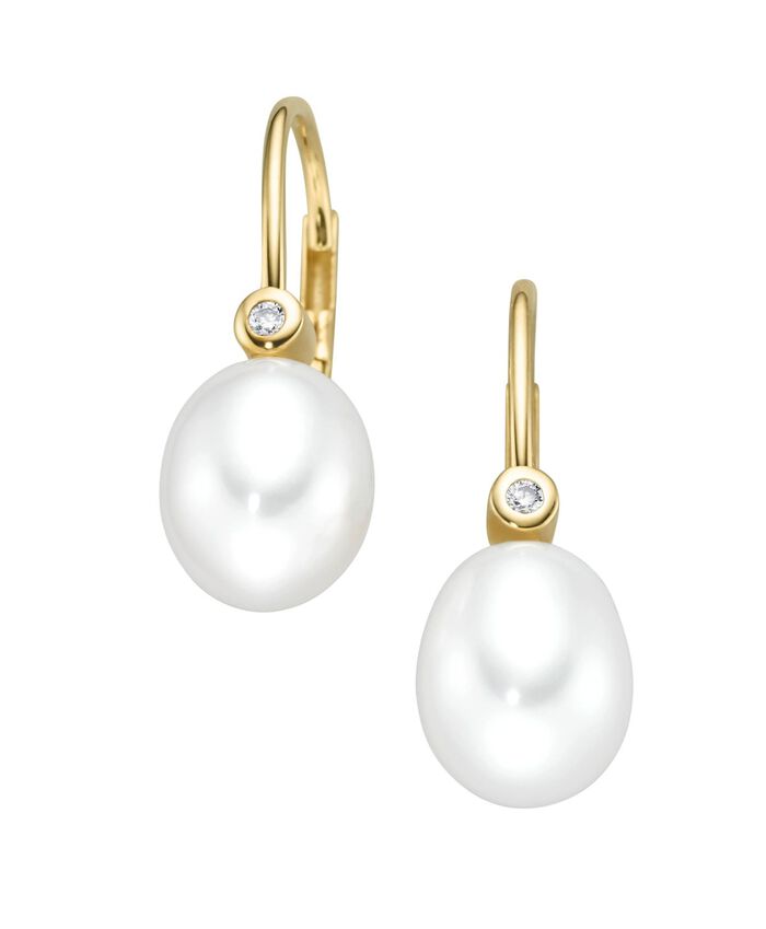 Ohrringe mit S&uuml;&szlig;wasser-Zuchtperlen 