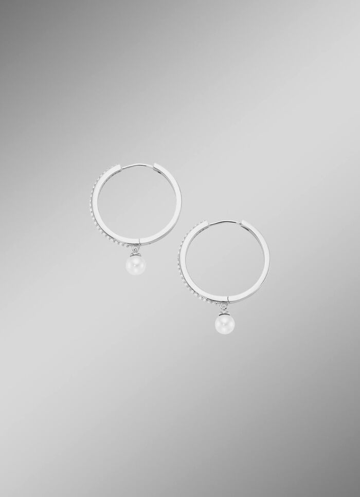 Klappcreolen mit Zirkonia 