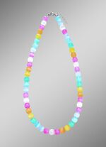 Bunt leuchtende Halskette  